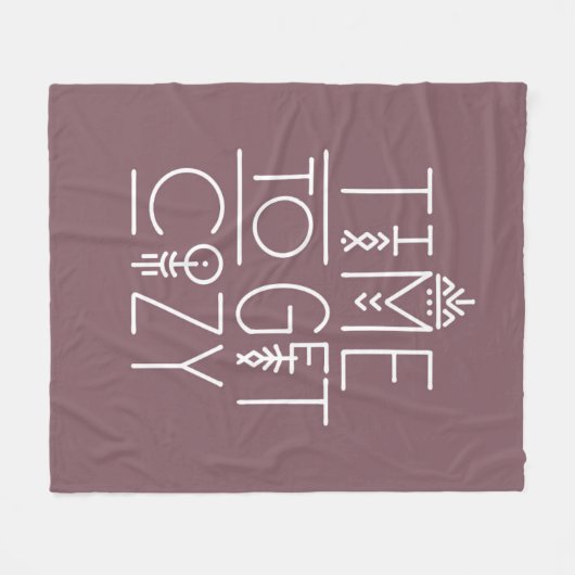 Moderne tijd om gezellig design te krijgen fleece deken (Voorkant (Horizontaal))