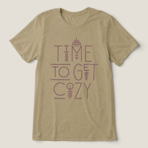 Moderne tijd om gezellig design te krijgen Tri-Blend shirt