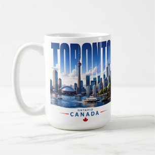 🍁 Moderne Torontose skyline stadsstijl 🍁 Koffiemok