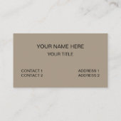 Moderne touwstrepen visitekaartje (Achterkant)