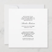 Moderne, transparante tekst Afstudeerder foto Aankondiging (Achterkant)