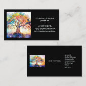 Moderne Tree of Life Wellness Life Coach Visitekaartje (Voorkant / Achterkant)