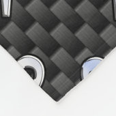 Moderne treinen tekenen koolstofvezel aan fleece deken (Hoek)