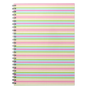Moderne Trend Colors Stripes Elegant Sjabloon Notitieboek