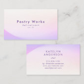 Moderne trend van minimale zwevende gradiënt visitekaartje (Voorkant / Achterkant)