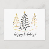 Moderne trends Vakantiebomen Feestdagenkaart (Voorkant)
