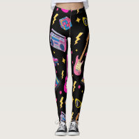 Moderne trendy 80s-stijl mooie zwarte