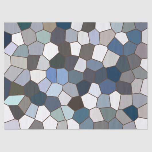 Moderne trendy aardetone patroon tissuepapier (Voorkant)