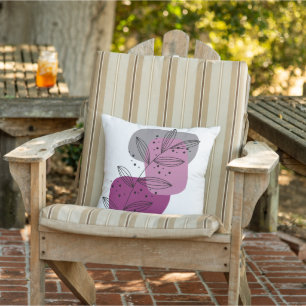 Moderne Trendy Abstracte bloemrijke Boho Chic Buitenkussen