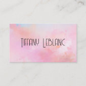 Moderne Trendy Abstracte Waterverf Visitekaartjes (Voorkant)