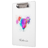 Moderne Trendy Bright Ballon. Jouw naam toevoegen Klembord (Links)