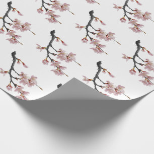 Moderne Trendy Cherry Blossom Tree Branch Cadeaupapier