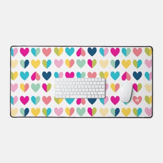 MODERNE TRENDY coloré coeur motif (Clavier et souris)