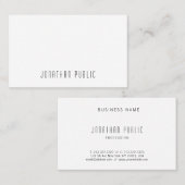 Moderne Trendy Eenvoudig Design Professioneel Eleg Visitekaartje (Voorkant / Achterkant)