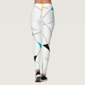 Moderne, trendy, eenvoudige, leuke geometrische gr leggings (Achterkant)