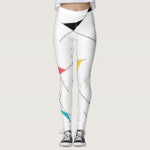 Moderne, trendy, eenvoudige, leuke geometrische gr leggings (Voorkant)
