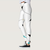 Moderne, trendy, eenvoudige, leuke geometrische gr leggings (Links)