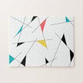 Moderne, trendy, eenvoudige, leuke geometrische gr legpuzzel (Horizontaal)