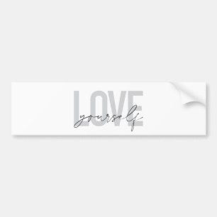 Moderne, trendy, eenvoudige, stedelijke ontwerplie bumpersticker