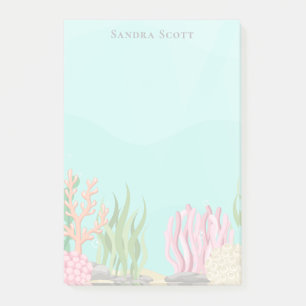 Moderne trendy eenvoudige tropische zee meisjesach post-it® notes