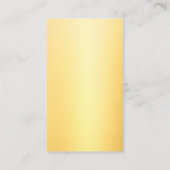 Moderne Trendy Elegant Gold Glitter Sjabloon Visitekaartje (Achterkant)