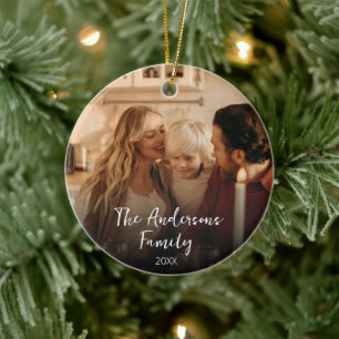 Moderne trendy elegante typografie familie foto keramisch ornament