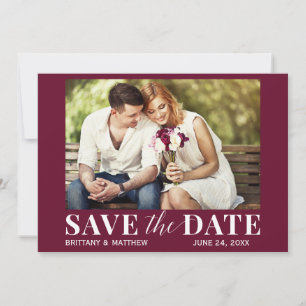 Moderne trendy foto Bourgondië Save The Date