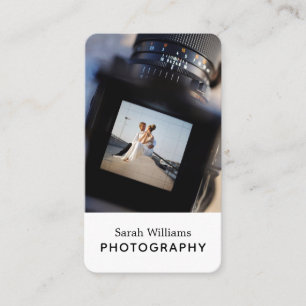 Moderne Trendy Fotograaf Verticaal Visitekaartje