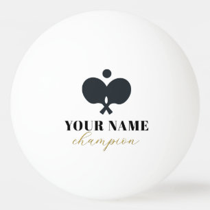 Moderne trendy gepersonaliseerde naam Ping Pong Ba Pingpongballen