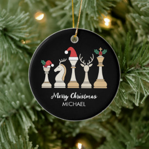 Moderne trendy gepersonaliseerde schaakstukken Ker Keramisch Ornament