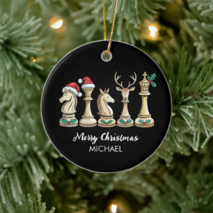Moderne trendy gepersonaliseerde schaakstukken Ker Keramisch Ornament