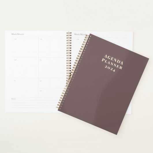 Moderne Trendy Gouden Agenda Planner 2024 (Display)
