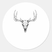 Moderne trendy herten schedel Sticker 3 (Voorkant)