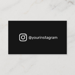 Moderne trendy Instagram social media Simple logo Contactkaartje