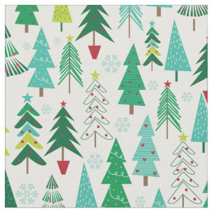Moderne trendy kerstbomen feestelijke vakantie stof