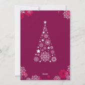 Moderne Trendy Kerstfoto Feestdagenkaart (Achterkant)