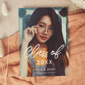 Moderne trendy klasse van 2025 Foto afstuderen Aankondiging