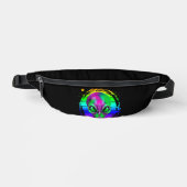 Moderne Trendy Kleurrijke Regenboog Alien Heuptasje (Voorkant)