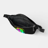 Moderne Trendy Kleurrijke Regenboog Alien Heuptasje (Open)