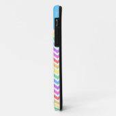 Moderne, trendy, koele regenboogchevron Case-Mate iPhone case (Achterkant/links)