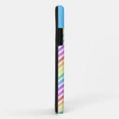 Moderne, trendy, koele regenboogchevron Case-Mate iPhone case (Achterkant/rechts)