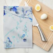 Moderne, trendy kunst van het bloempatroon theedoek (Quarter Fold)