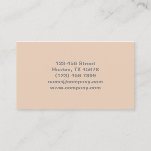 Moderne Trendy Manicurist Nail Artist Nail Salon Visitekaartje (Achterkant)