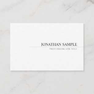Moderne Trendy Minimalistische Professionele Templ Visitekaartje