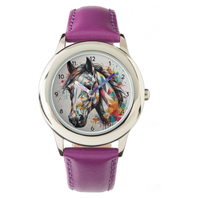 Moderne trendy mooie Kinderen Horloge (Voorkant)