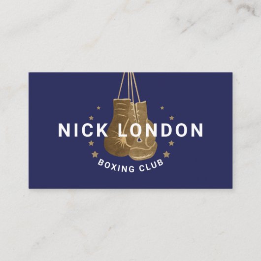Moderne & Trendy Online Gouden Bokshandschoenen Cl Visitekaartje (Voorkant)