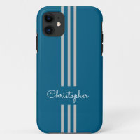Moderne trendy race strepen gemonogrammeerd