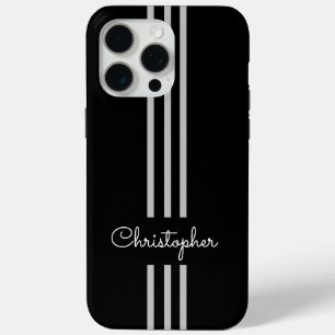 Moderne trendy racing strepen gemerkt iPhone 15 pro max hoesje