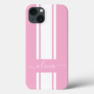 Moderne trendy racing strepen gemerkt  iPhone 13 hoesje