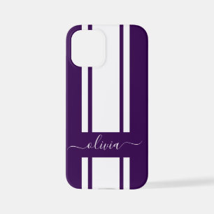 Moderne trendy racing strepen gemerkt iPhone 12 mini hoesje